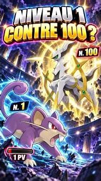 Ce Rattata NIVEAU 1 peut battre un Pokémon NIVEAU 100 ! #pokemon