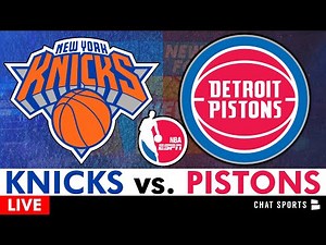 Knicks vs. Pistons Live Streaming Scoreboard, Play-By-Play, Highlights & Stats | NBA Playoffs Game 1