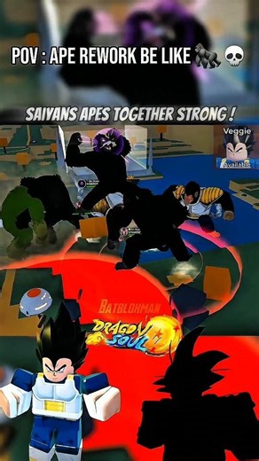 [Great Ape] Vegeta Mentor Ape Rework 💪🟠🐉 (Dragon Soul Roblox) #roblox #dragonsoulroblox