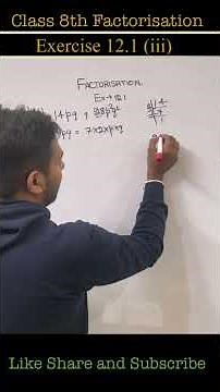 Class 8 Factorisation Exercise 12.1 Q1 (iii) – Easiest Trick Ever! | NCERT | Most Important #maths