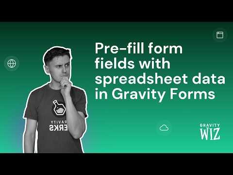 Pre-fill form fields with spreadsheet data in Gravity Forms