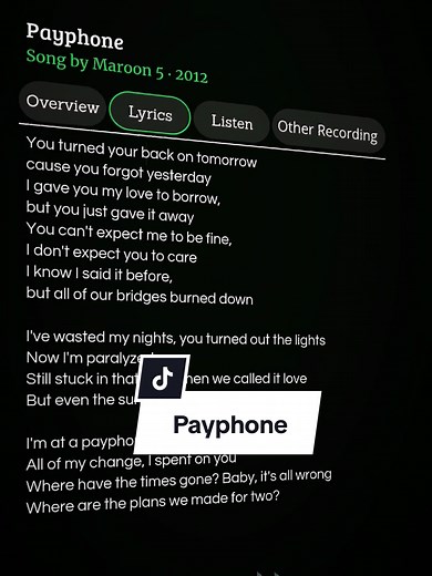 Sing Along to Payphone by Maroon 5
