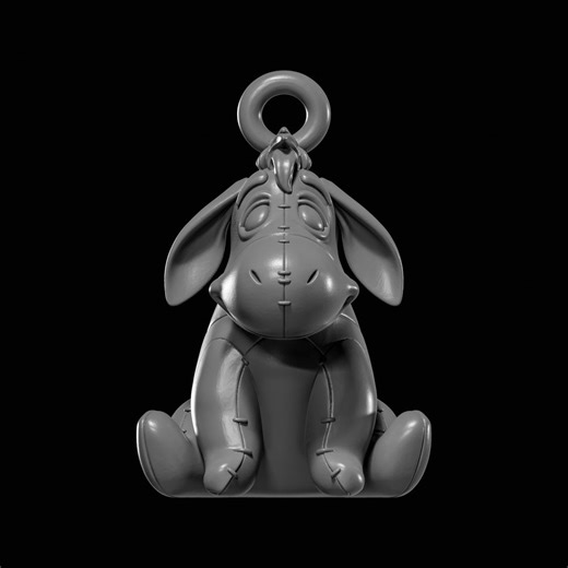 Eeyore Keychain Mascot STL File for 3D Printing - Etsy UK
