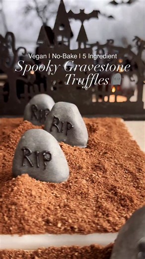 44K views · 384 reactions | Gravestone Cookie Truffles益 COMMENT...