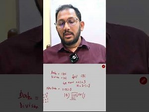 CRC in Computer Networks Explained with Example | Cyclic Redundancy Check Step by Step