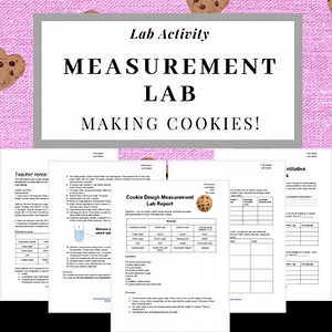Measurement Lab Making Cookies! Data Collection & Analysis Class Activity