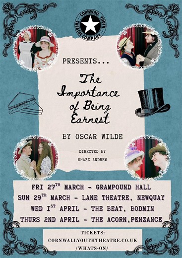 Coming up this March and April. Two shows touring to venues across Cornwall. #youththeatre #theatre #touringtheatre