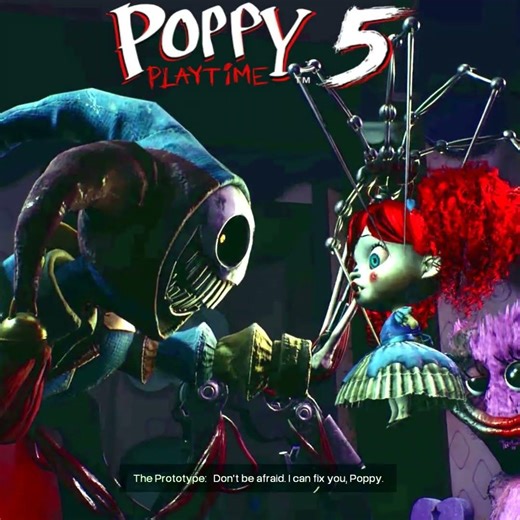 Face to Face with the Prototype 😱 Kissy saves Poppy & her Angel #poppyplaytime5 #shorts