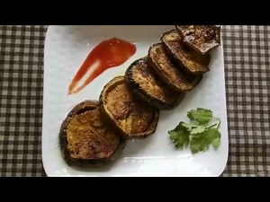 Baingan Fry/Begun Bhaja/Eggplant Fry Recipe by Kadian’s Kitchen