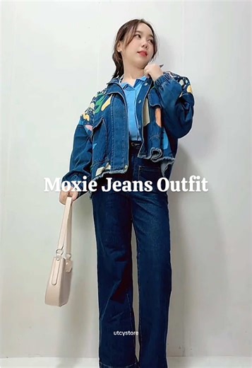 Jacket Moxie.💙 #jacket #outfit Celananya 👉🏻 @UTCY