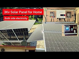 3kw Solar Panel 3Kw Solar system Connection for Home Setup Review 3kv Solar on grid Unit Generation