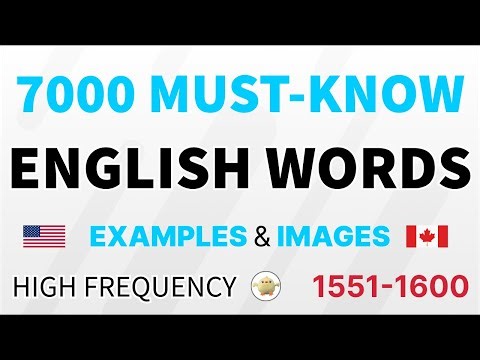 Master 50 English words everyday | Daily life 7000 High Frequency English Words - Images & Examples