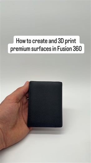 Noah | Builds Things on Instagram: "How to create and 3D print premium surfaces. Photo → AI → CAD → Print. This leather texture is not modeled. It’s extracted and applied. Turning real-world surfaces into real parts. #3dprinting #engineering #cad #fusion360 #maker"