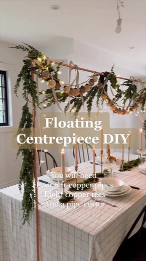 DIY Floating Centerpiece for Holiday Decor