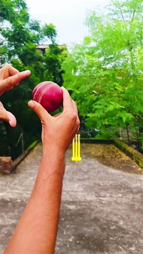 Leg cutter bowling grip tutorial with ladder ball 🏏 #shorts #sports #cricket #cricketlover #msdhoni