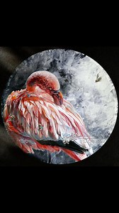 1.5K views · 42 reactions | Flamingo in acrylics, just one of 400+...