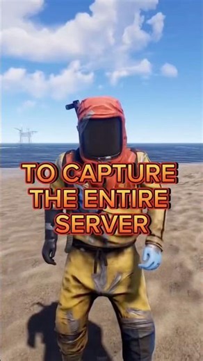 Rust. To capture the entire server #rust #onlinegaming #rustgame