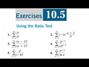 Ratio Test of Series to check converges and diverges || Thomas Calculus exercise 10.5 Question 1-8