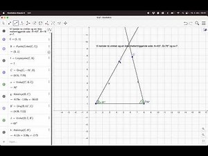 Konstruktion af trekanter i Geogebra. Trekantstilfælde 4 (MatematikC.dk)