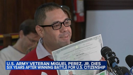 US Army Veteran Miguel Perez Jr. dies 6 years after winning battle for citizenship