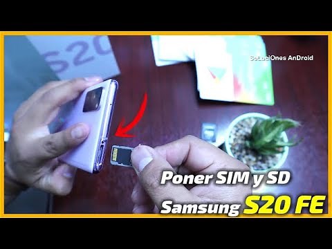 Samsung S20 FE Como Poner SIM y Micro SD