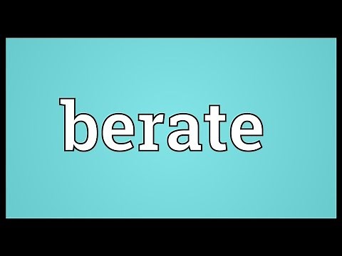 Berate Meaning