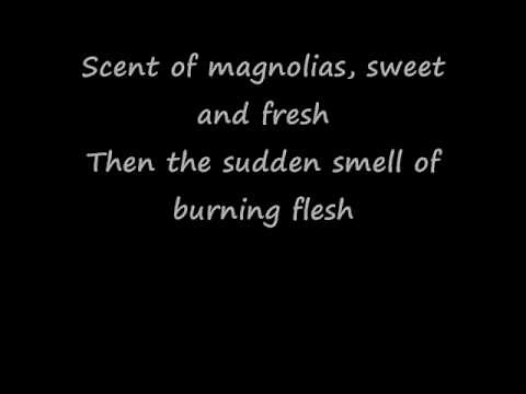 Strange Fruit By Billie Holiday W/ Lyrics