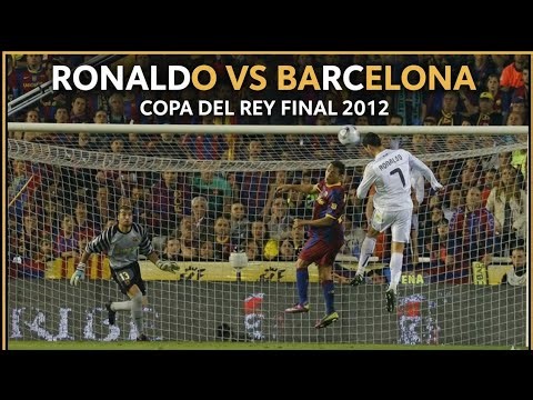 Cristiano ronaldo vs Barcelona fc 1 - 0 || Final Copa Del Rey 2012 - 2013 #football
