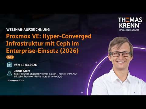 Proxmox VE Teil 3: Hyper Converged Infrastruktur mit Ceph im Enterprise Einsatz 2026