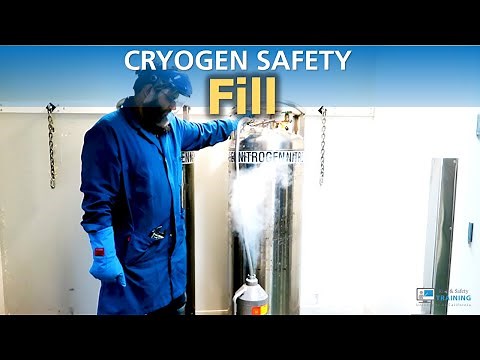 Cryogen Safety | Liquid Nitrogen transfer: Fill dewar