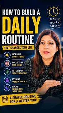 Stop Wasting Time! Create The Perfect Daily Routine | Dr Priyanka