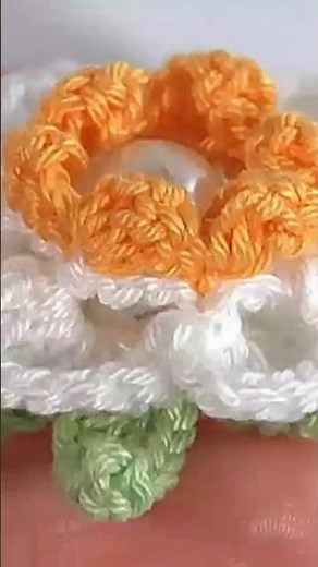 🌸 Flor 3D a crochet paso a paso ✨