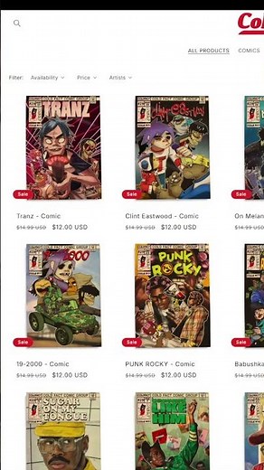 GORILLAZ TRANZ FEEL GOOD INC ON MELANCHOLY HILL AND OTHER SONGS ARE NOW COMICS