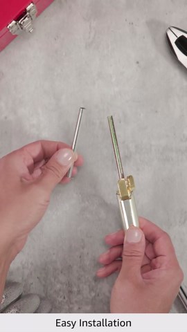 Hardware Essentials 852622 Hardware Essentials Satin Brass Hinge Pin Door Closer, 1 Count (Pack of 1)