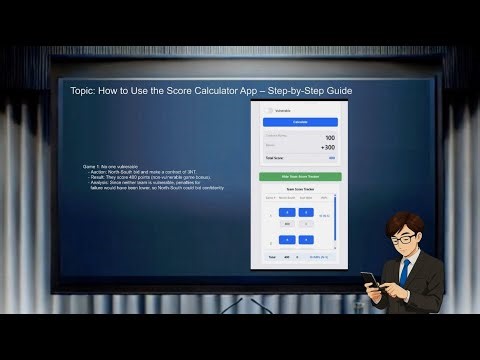 Bridge Learning (6) - Introducing a Free Score Calculator & Score Tracker App #scoringapp #score