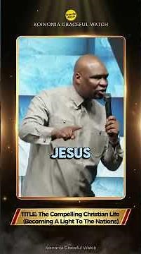 If It Doesn't Look Like Jesus, Fight It by Faith#apostlejoshuaselman #koinoniaglobal #koinonia