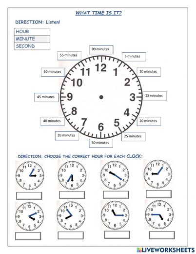 What time is it now? worksheet