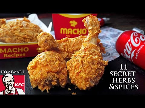 KFC Crispy Fried Chicken @ HOME | 11 Secret Herbs & Spices Revealed