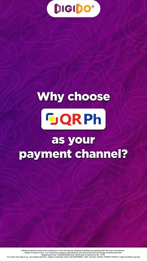 Choose QR Ph as your payment channel para sa quick, legit, and sulit na loan repayment! Para sa iba pang katanungan o concerns, mag-email sa support@digido.ph. #digidoph #DigidoLoan #Digido | Digido
