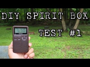 DIY SPIRIT BOX, TESTING IT AT THE CEMETERY 👻🪦