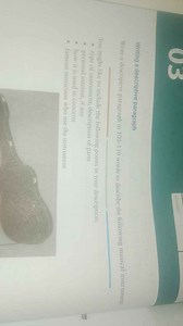 Writing a descriptive paragraphWrite a descriptive paragraph i... | Filo