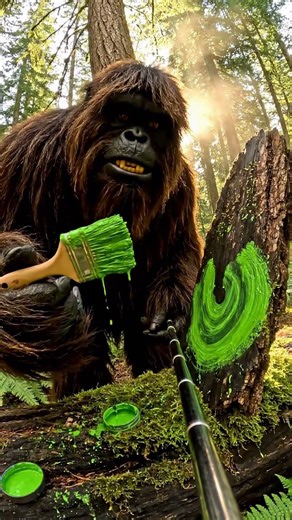 Nobody Wants to See This Bigfoot Painting #artwork #forbidden