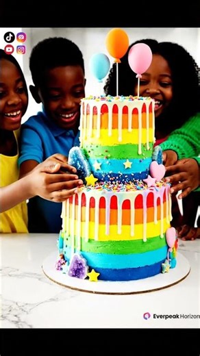 Delight in Every Slice: The Most Joyful Rainbow Cake for Kids!