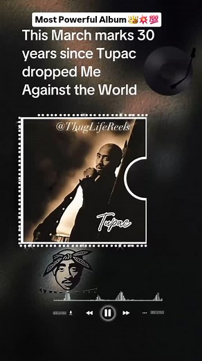 1995 14th March Pac Revealed His 3RD Album"Me Against The World" One Of The Most Powerful & Introspective Album Of His Career. Recorded During One Of The Most Turbulent Times In His Life Struggle & Survival.The Album Showcased Pac's Ability To Blend Poetic. Lyricism With Real Life, Pain & Storytelling. It Became His 1st No.1 Album On Billboard 200 Making Him The 1st Artist To Top Charts While Incarcerated.. 30Years Later "Me Against The World" Remains A Timeless Masterpiece Proving Why 2PAC'S Le