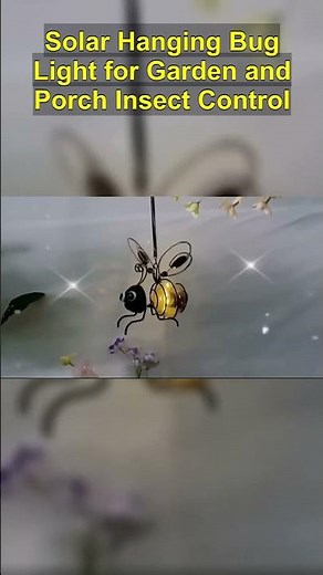 Solar Hanging Bug Light for Garden & Porch | Stylish Insect Control