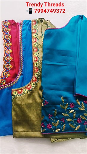 Readymade blouses available 📲 7994749372 #viral #embroidery #fashion #trendingshorts #new #unique