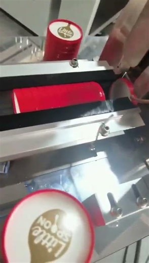 Paper Cover Stackable With Spoon Machine #paperlidmachine