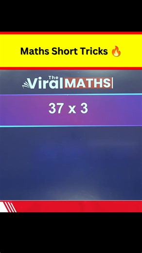 290K views · 2.8K reactions | Maths Short Tricks  . . Follow:- The Viral Maths Reels . . #reels #reelsfb #maths #viralmaths #mathsshorttricks | The Viral Maths Reels | Facebook