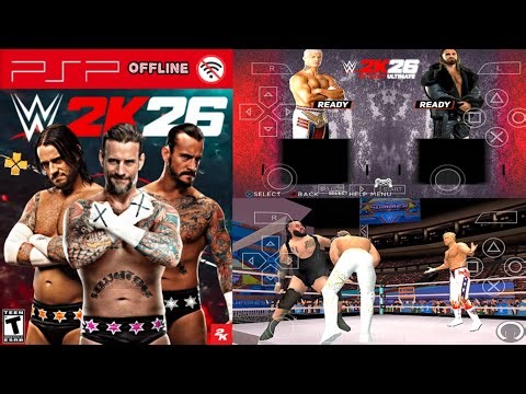 New WWE 2K26 PSP On Android Oficial Cody Rhodes Vs. Seth Freakin Rollins Full Match Gameplay
