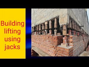 Building Lifting technology|| Building lifting with jacks|| Building lifting and shifting||